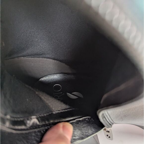 Franco Sarto Ticada Black Leather Knee-High Pointed Toe Block Heel Boots 10 - Picture 8 of 9